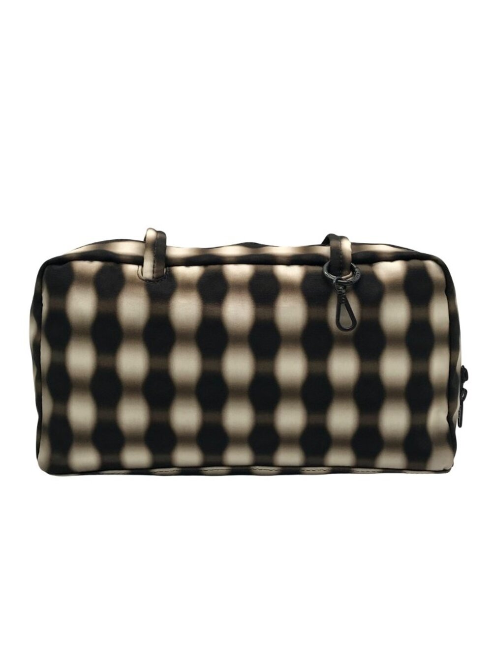 Baggu Brown and Cream Pattern Nylon Shoulder Bag